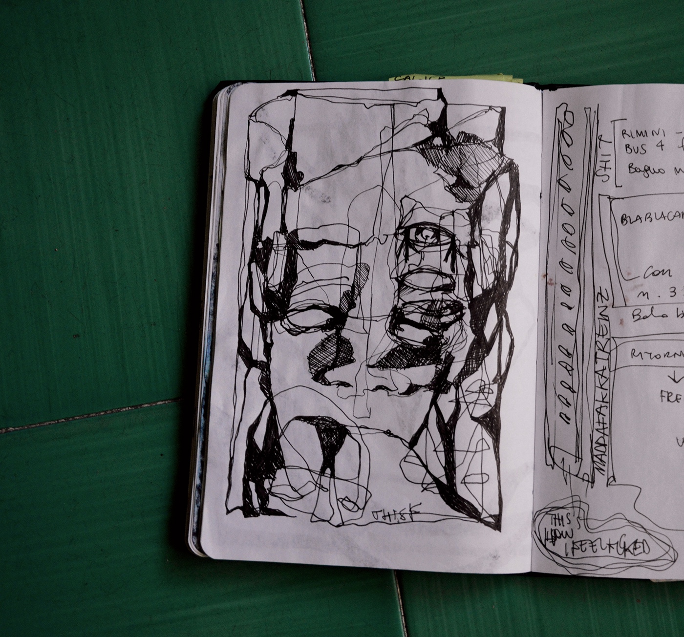 sketchbook Drawing  blackink
