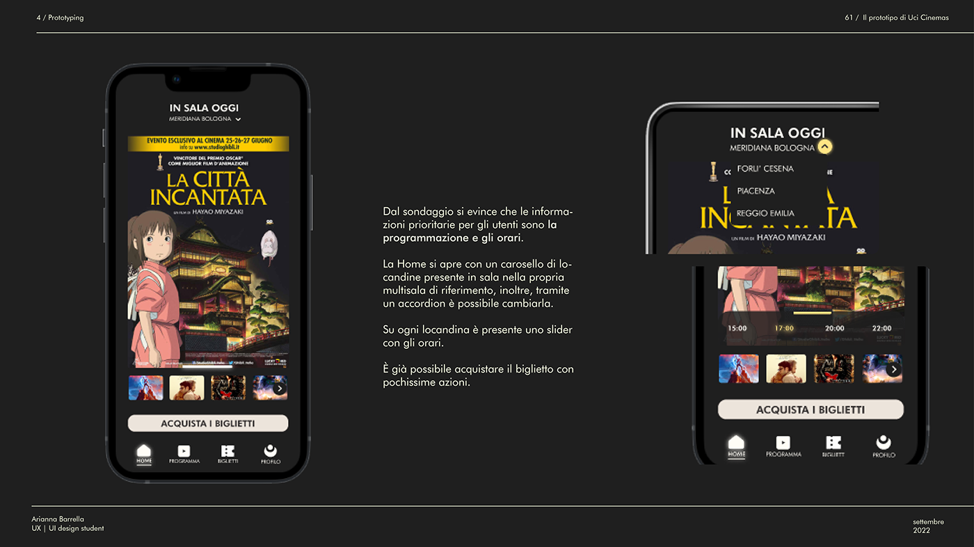 cinema case study graphic design  italian theatre UI ui design user experience UserInterface ux UX design ux/ui