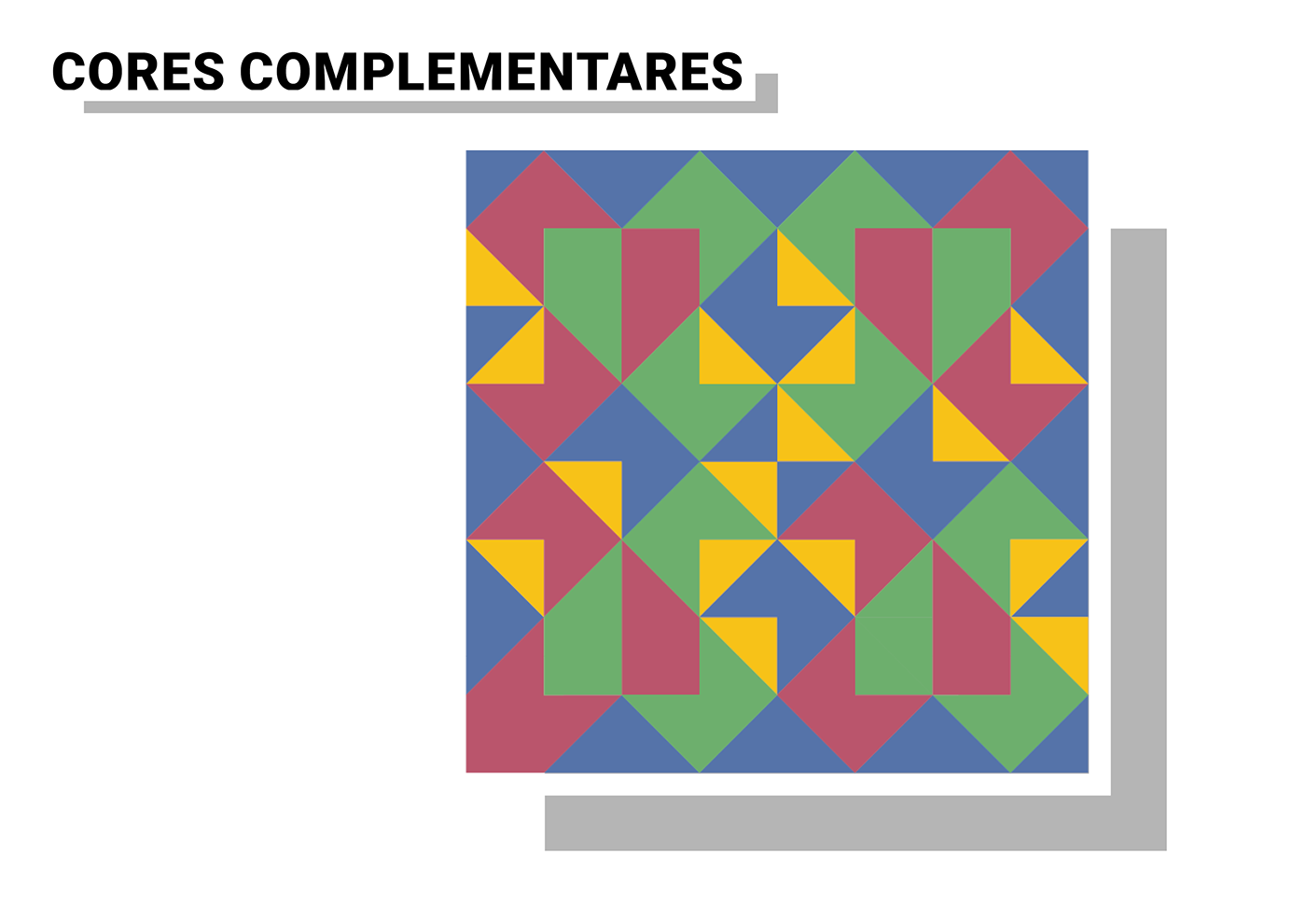 Composição de cores Formas geometricas