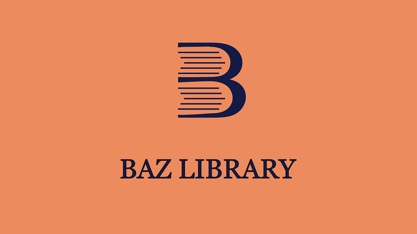 Baz Library Logo Folio design GRAGHIC DESIGN logo Logo Design logo folio logos تصميم شعار شعار لوجو