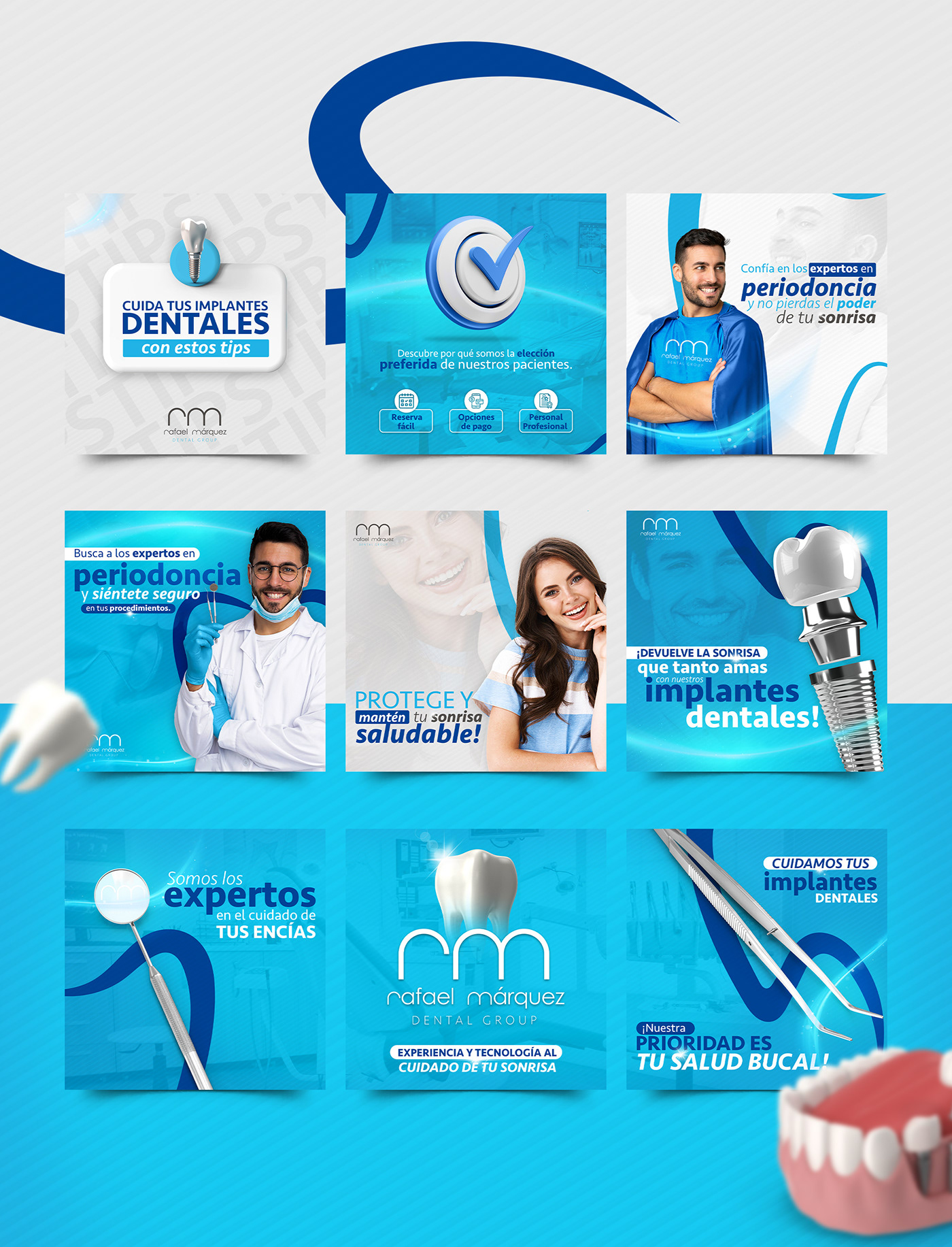 Social media para la marca odontológica de Rafael Márquez