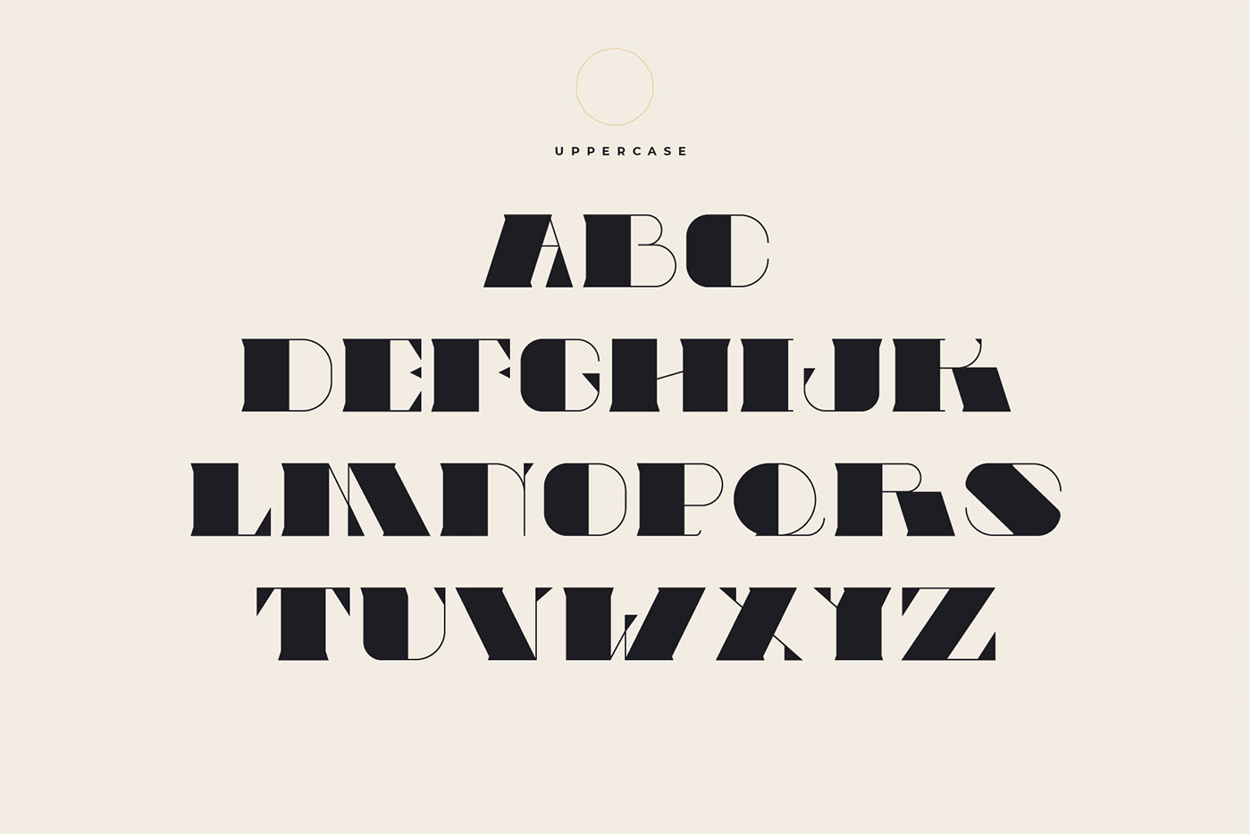 art deco contrast elegant font Typeface