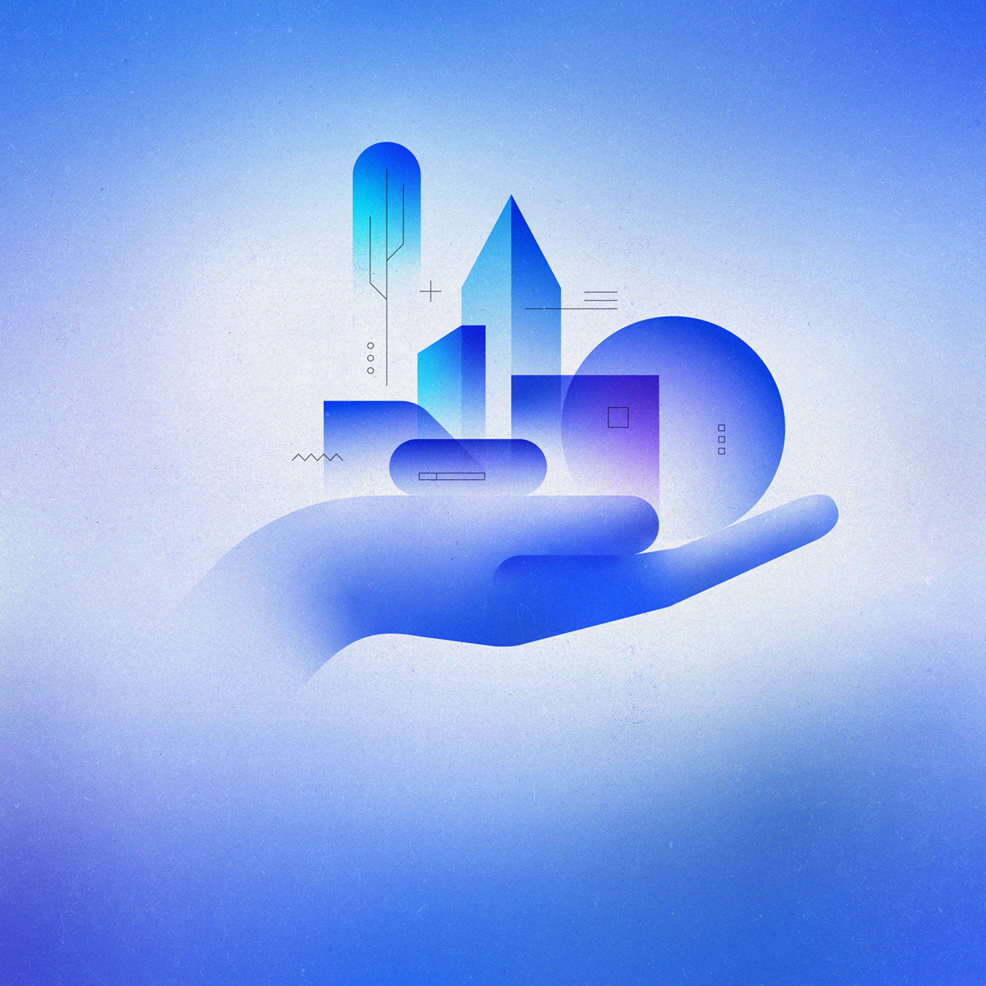 abstract cloud computing concept Data graphics icons ILLUSTRATION  service vector