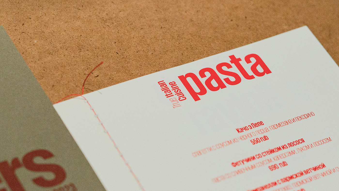 visual identity logo brand identity gastronomia Pasta restaurant cafe branding  italian red