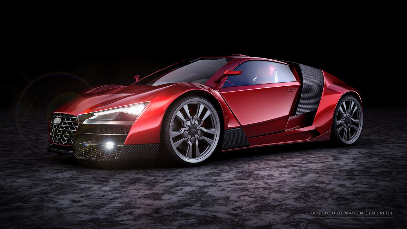 Audi concept supercar Sports Design design 3D Conceptdesign product concept design R8