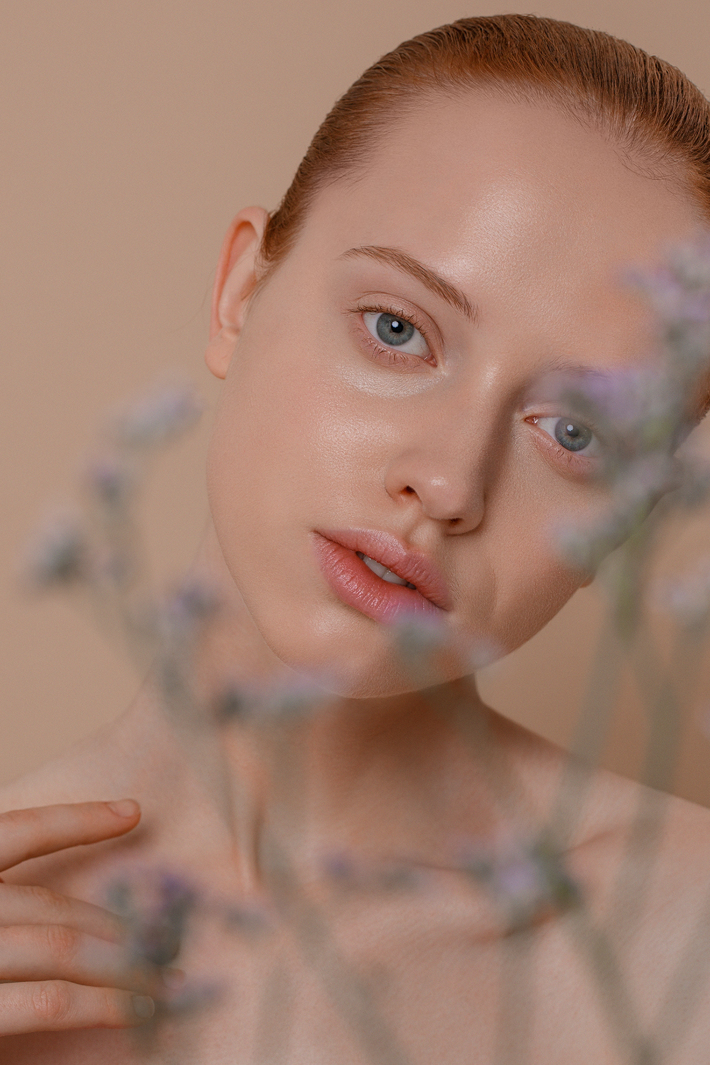 beauty beauty photography editorial Flowers makeup model Photography  photoshoot retouching  spring editorial