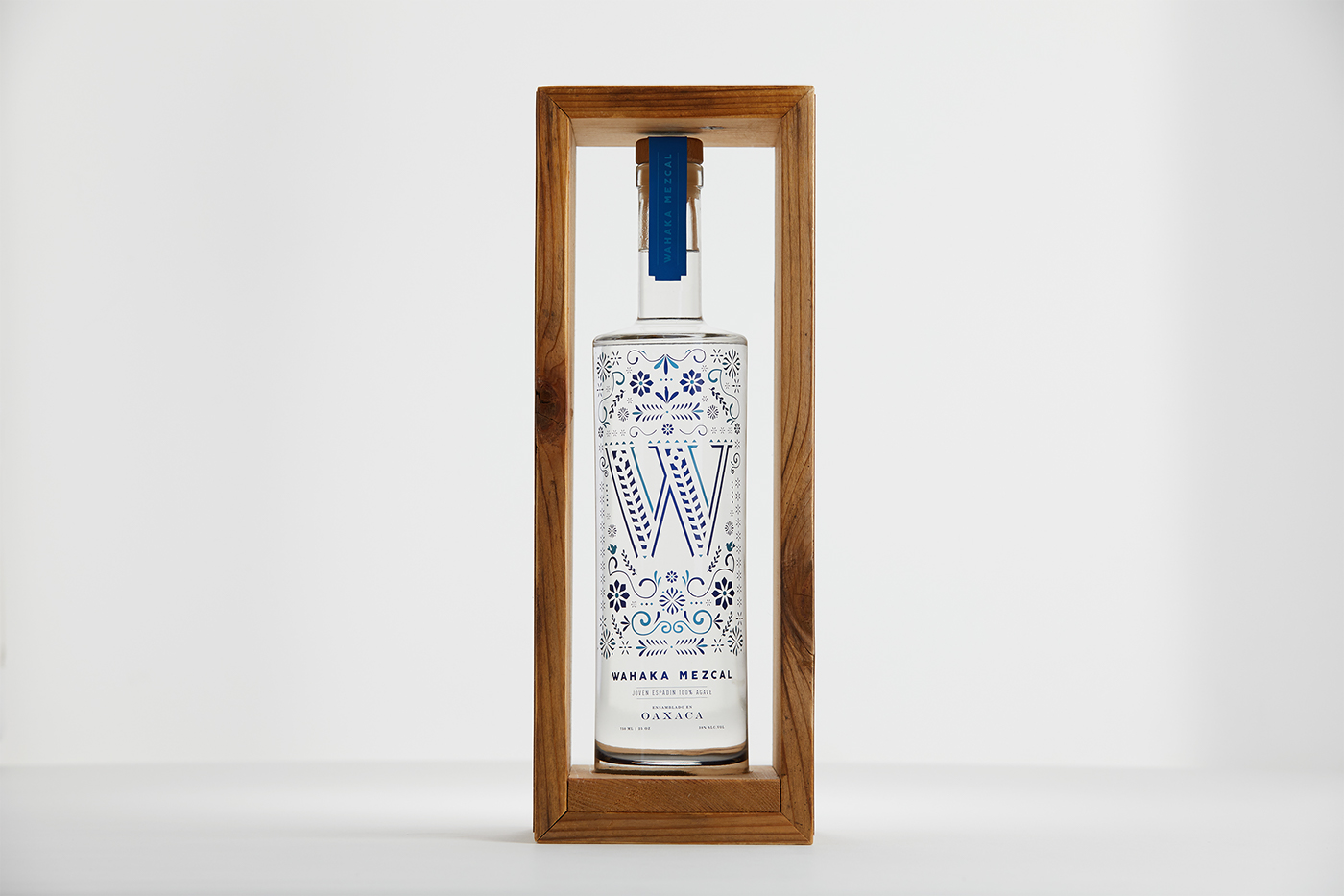 mezcal pattern mexico culture Packaging Label blue Tequila logo vector
