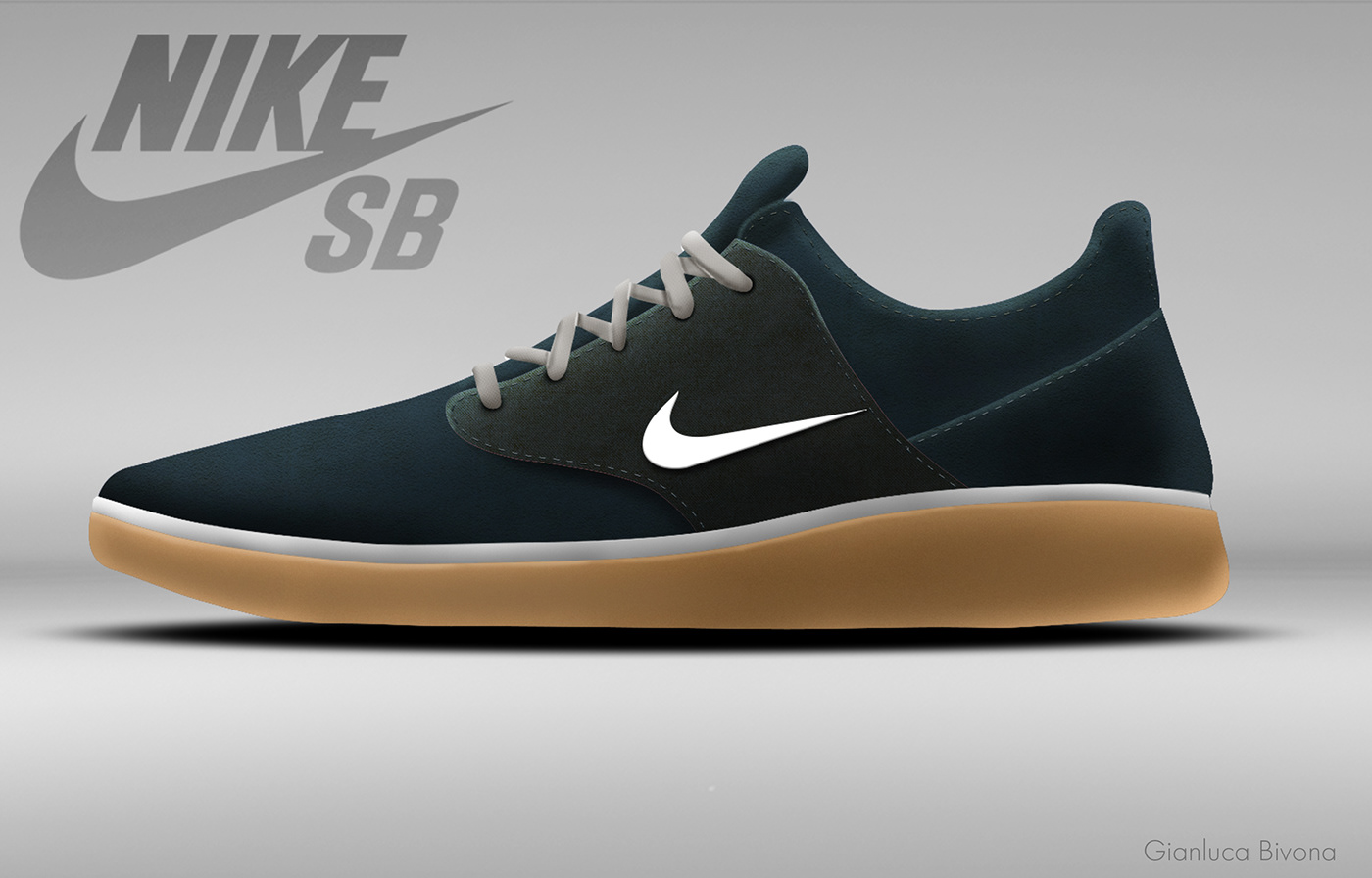 Brandboard industrial design  Nike photoshop product design  rendering shoes skate student wentworth