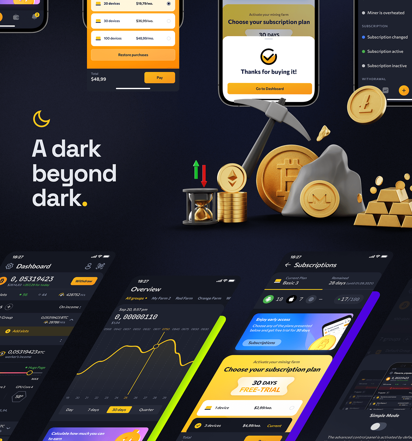 bitcoin dashboard Ecommerce game design  mobile Platform WALLET crypto finance trading