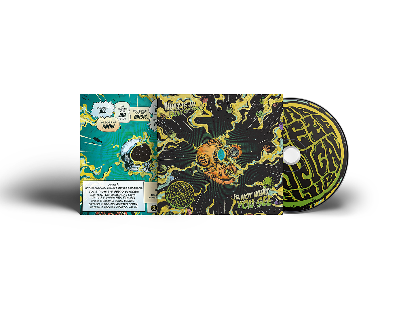 music album cover cover artwork ska band Album Ocean Space  hq comics