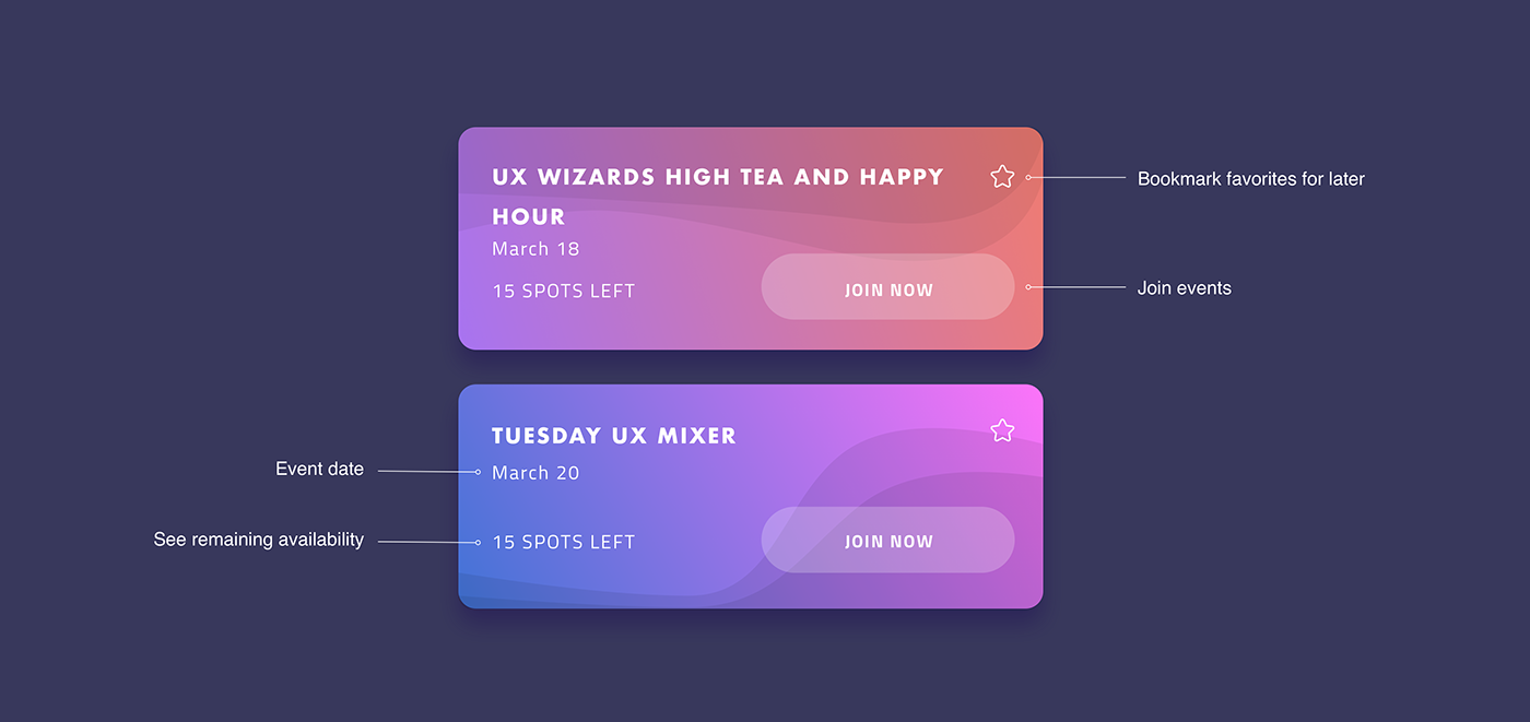 DailyUI sign up sign in Events calendar Daily UI 001 DailyUI001 ux UX design UI