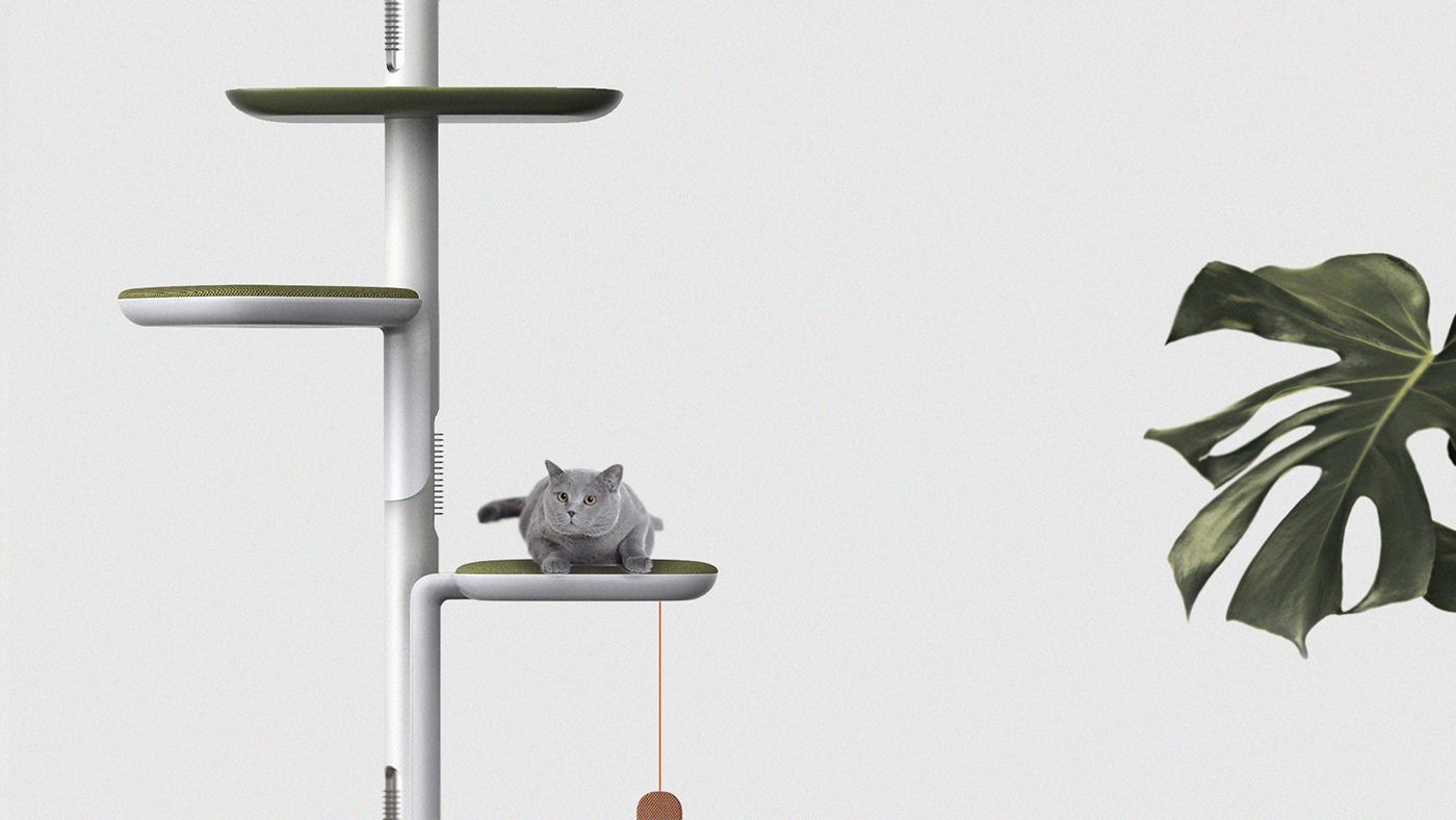 product furniture Cat Tower vacuum cleaner Pet concept design hyojeong lee pet product rub rub rub adobeawards