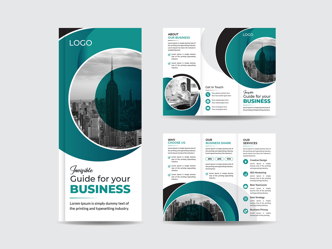 brochure flyer tri-fold trifold brochure design corporate business Corporate Brochure bifold bi-fold brochure