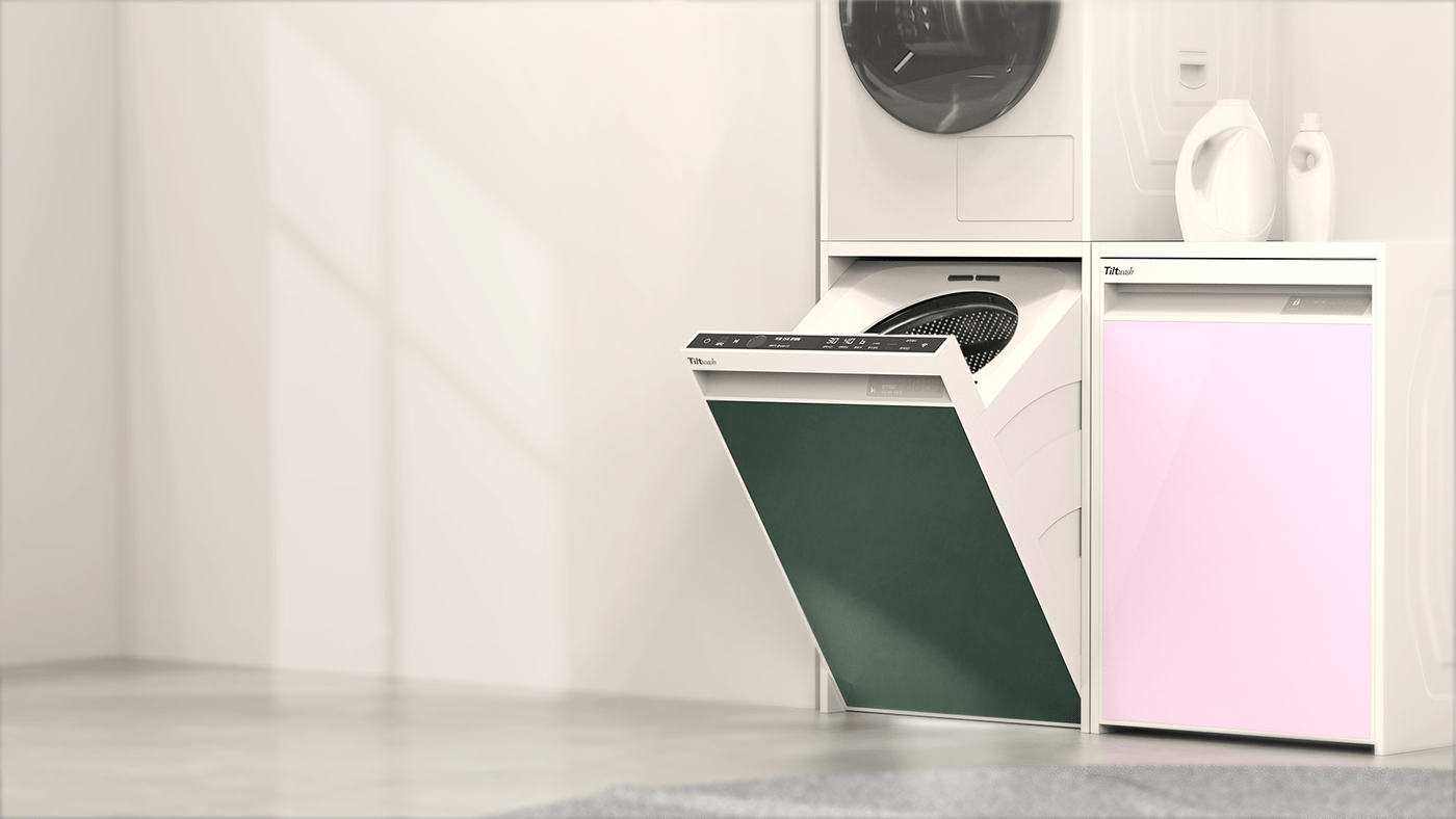 concept design household appliances hyun yeol shin industrial design  product product design  washer Washing machine ux