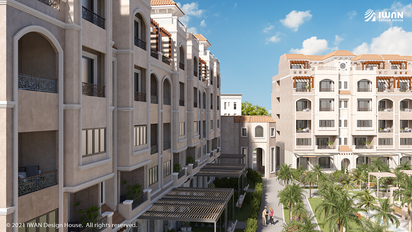 Architecture design for compound in Egypt.