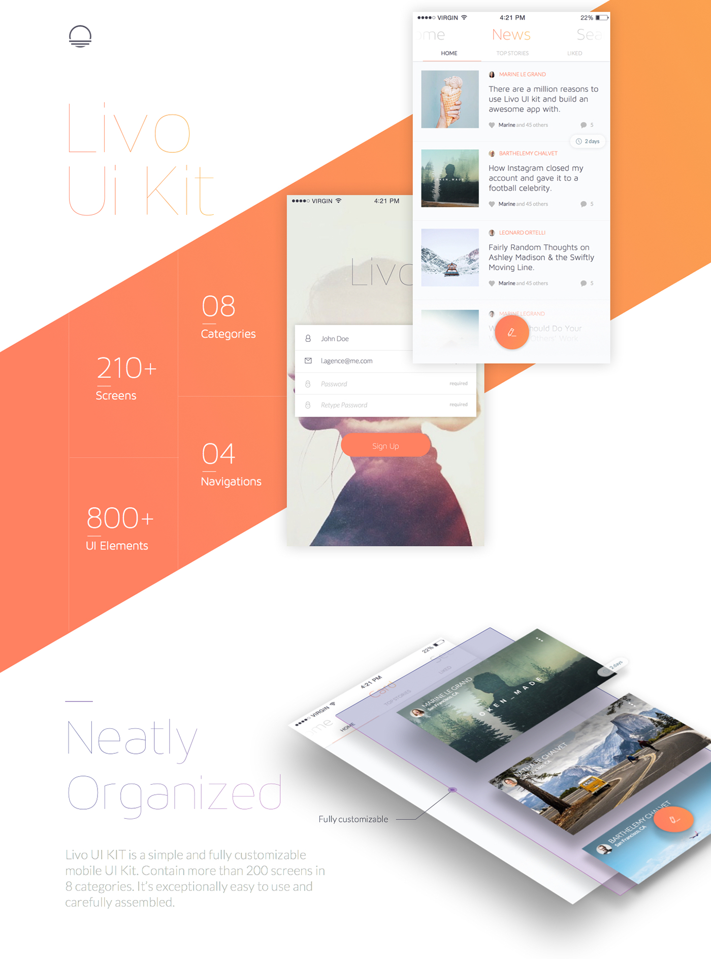 UI kit app Web design market me iphone mobile