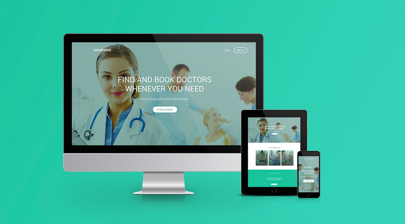 doctors landing page Webdesign Responsive Design