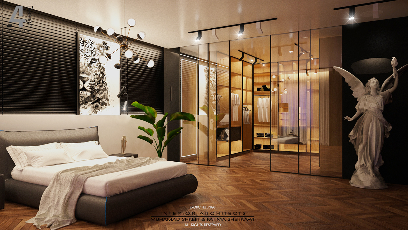 3D 3ds max architecture archviz bedroom design Interior interior design  Render visualization vray
