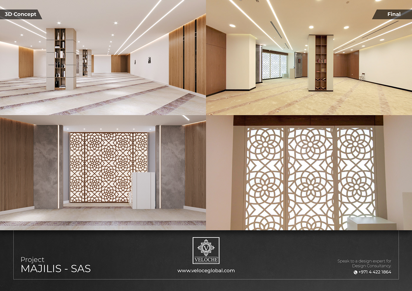 Majilis at SAS Interior Fit Out & Design Project done by Veloche Interior and Exhibition