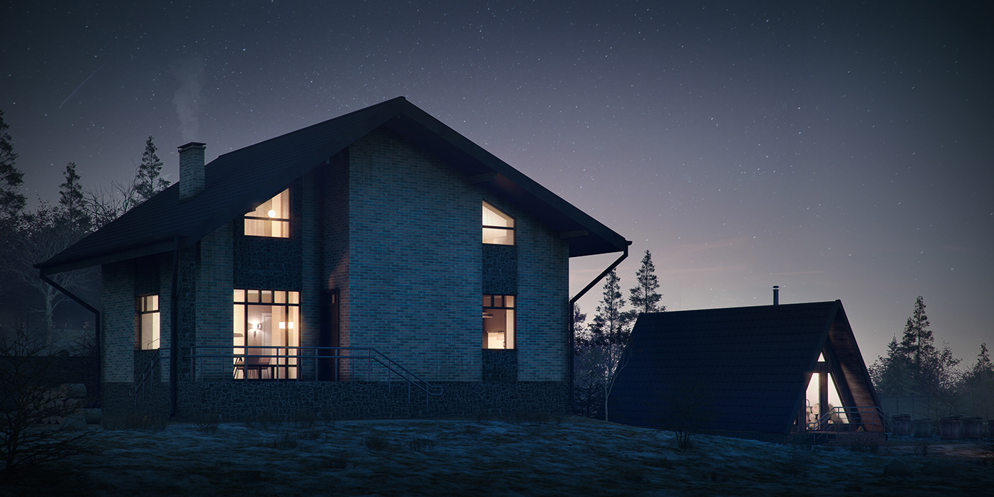 architecture archviz exterior visualization house Exterior rendering 3ds max CGI corona 3d art