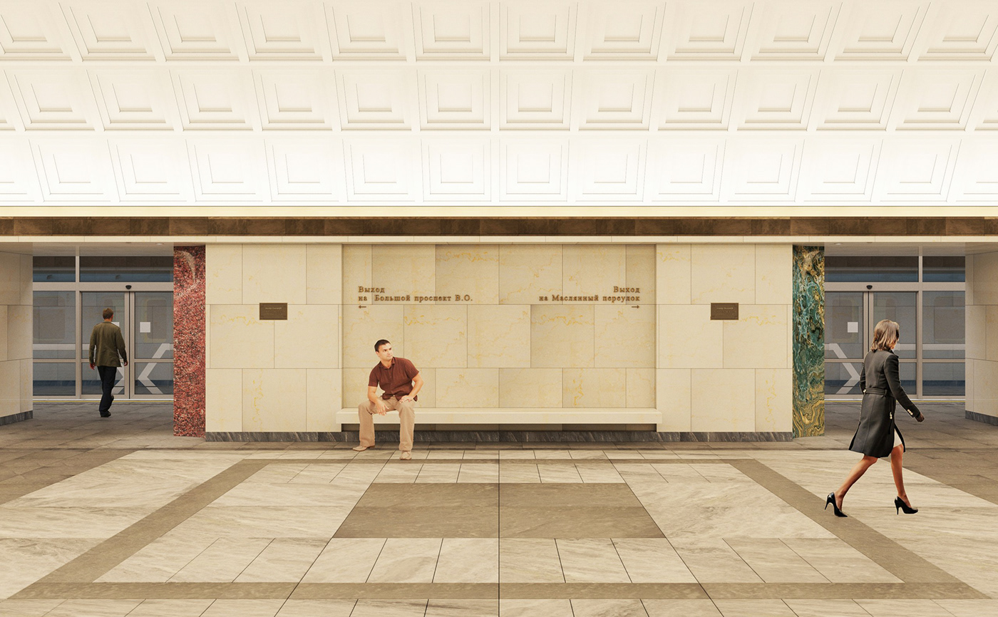 metro subway underground Render visualization metroarchitecture metrostation