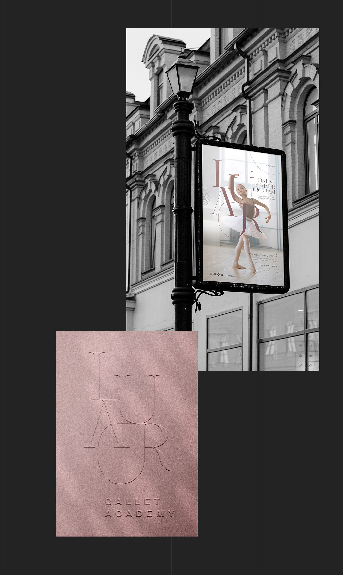 ballet Brand Design branding  design diseño gráfico graphic design  identity logo school typography  