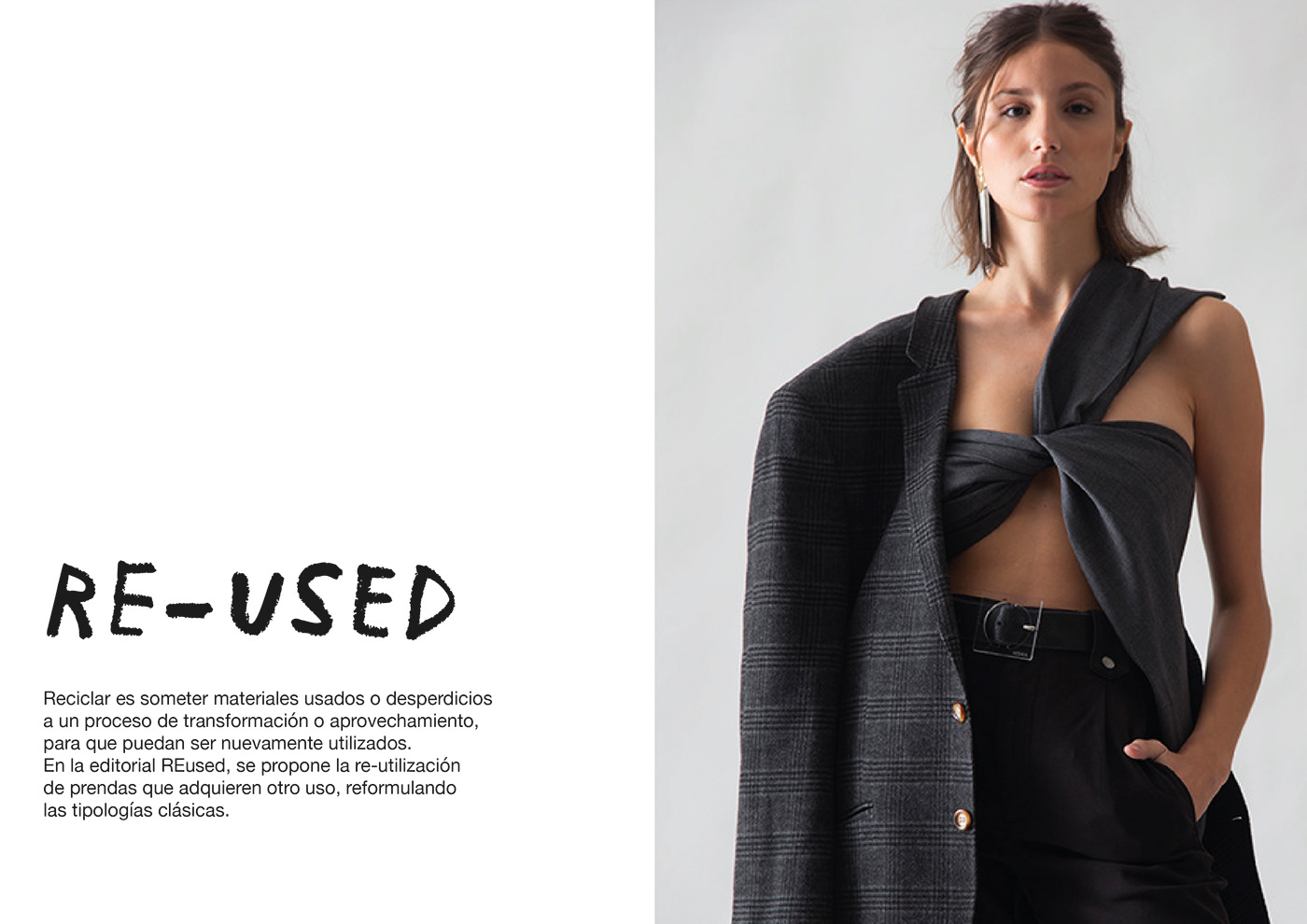 design editorial fashion editorial photoshoot portrait reused sastreria Sustainability