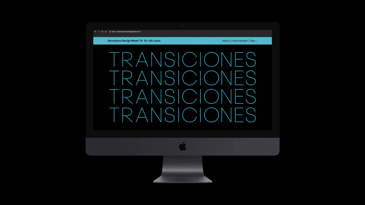 barcelona design Barcelona Design Week graphic design  motion animation  type typography   kinetic typography Transition