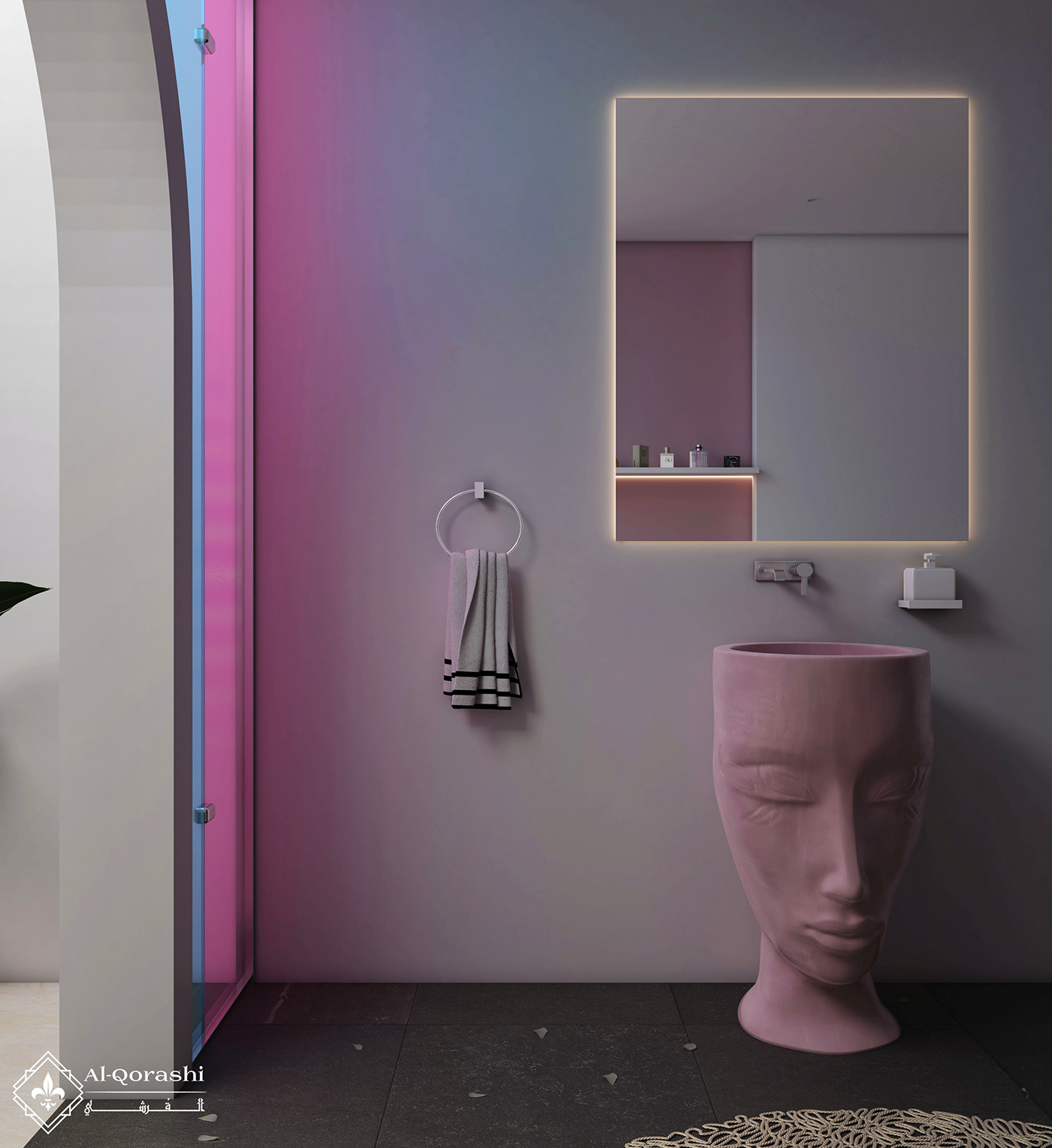 3d max animation  bathroom Interior islamic lighting Sink Unreal Engine 4 visualization vray