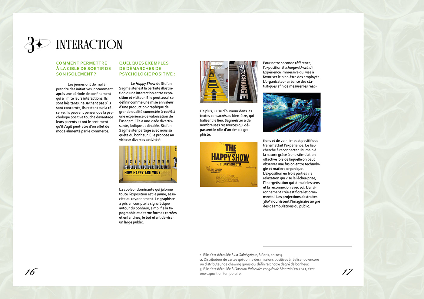 text Mémoire Project designer student livret print editorial