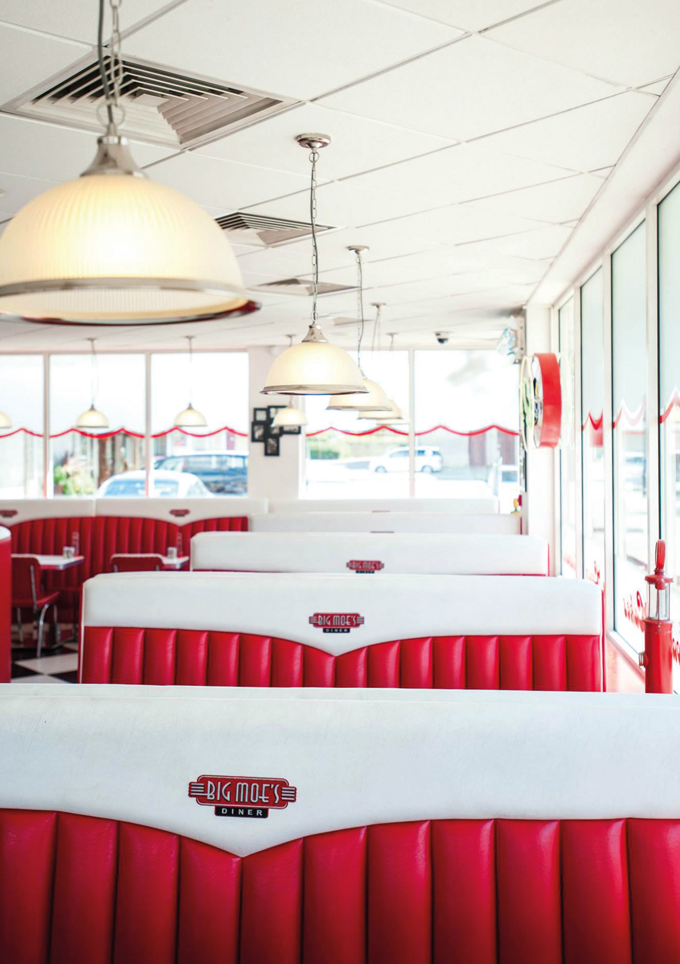 Retro diner 60s americana restaurant takeaway
