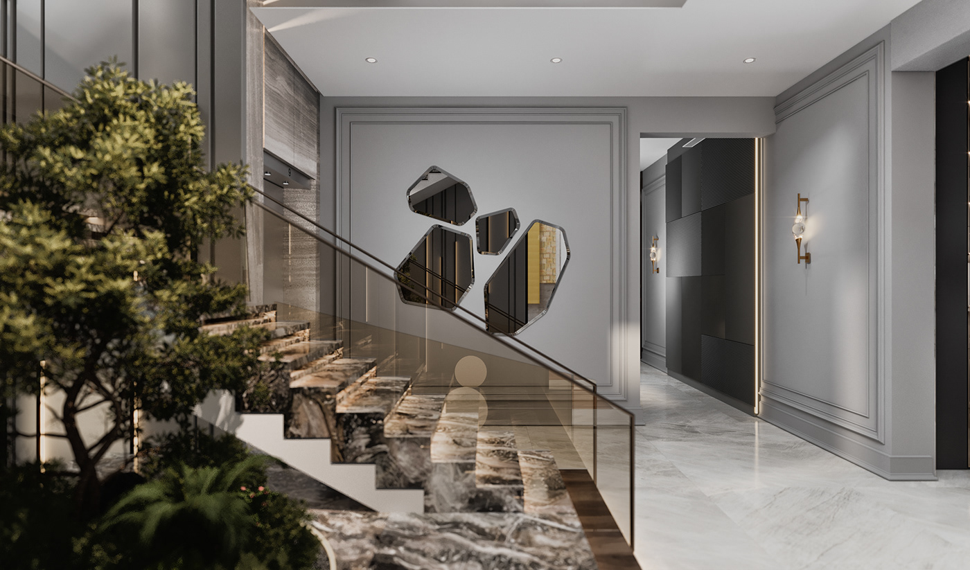 CGI corona free kitchen living room MAJLIS master bedroom recption  Render visualization