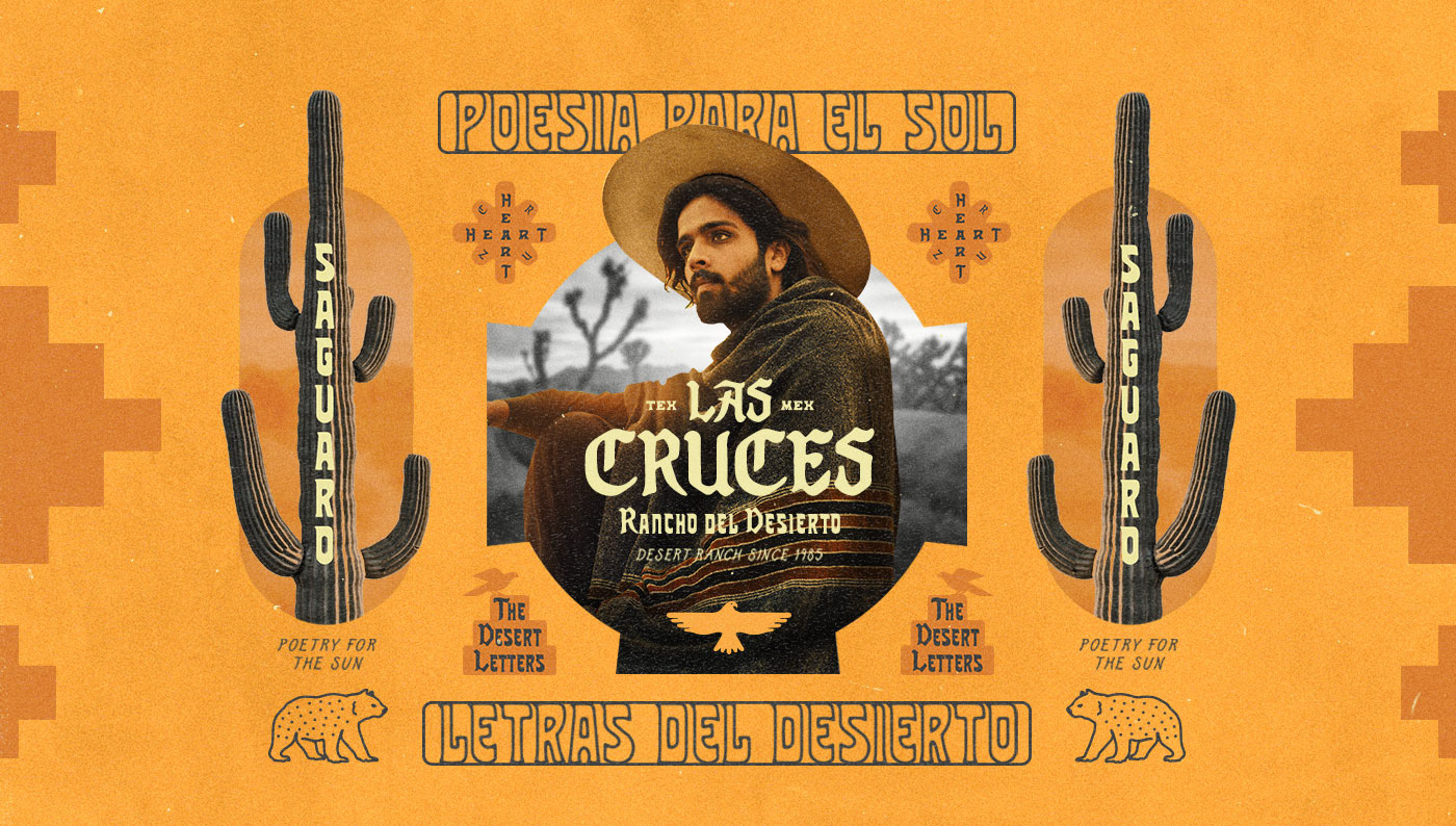 branding  cruces desert design font handmade logo mexico typography   vector