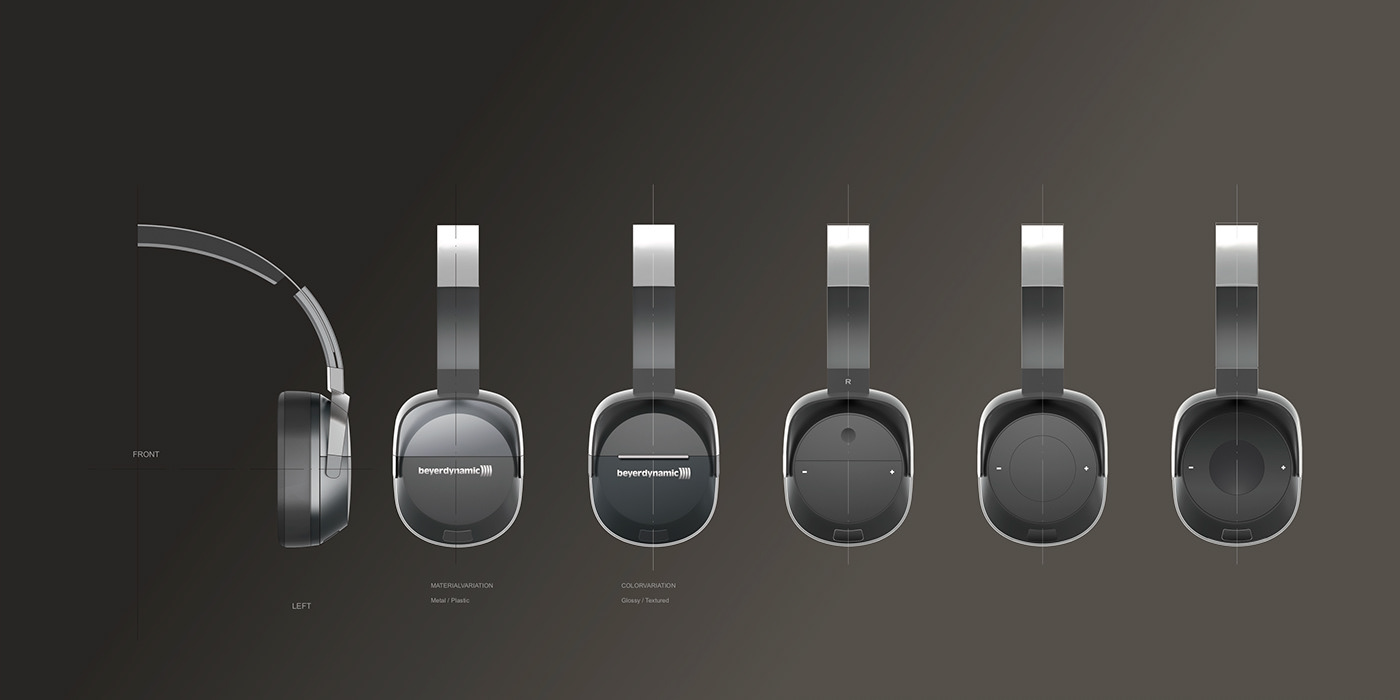 headphone design concept design rendering ILLUSTRATION 