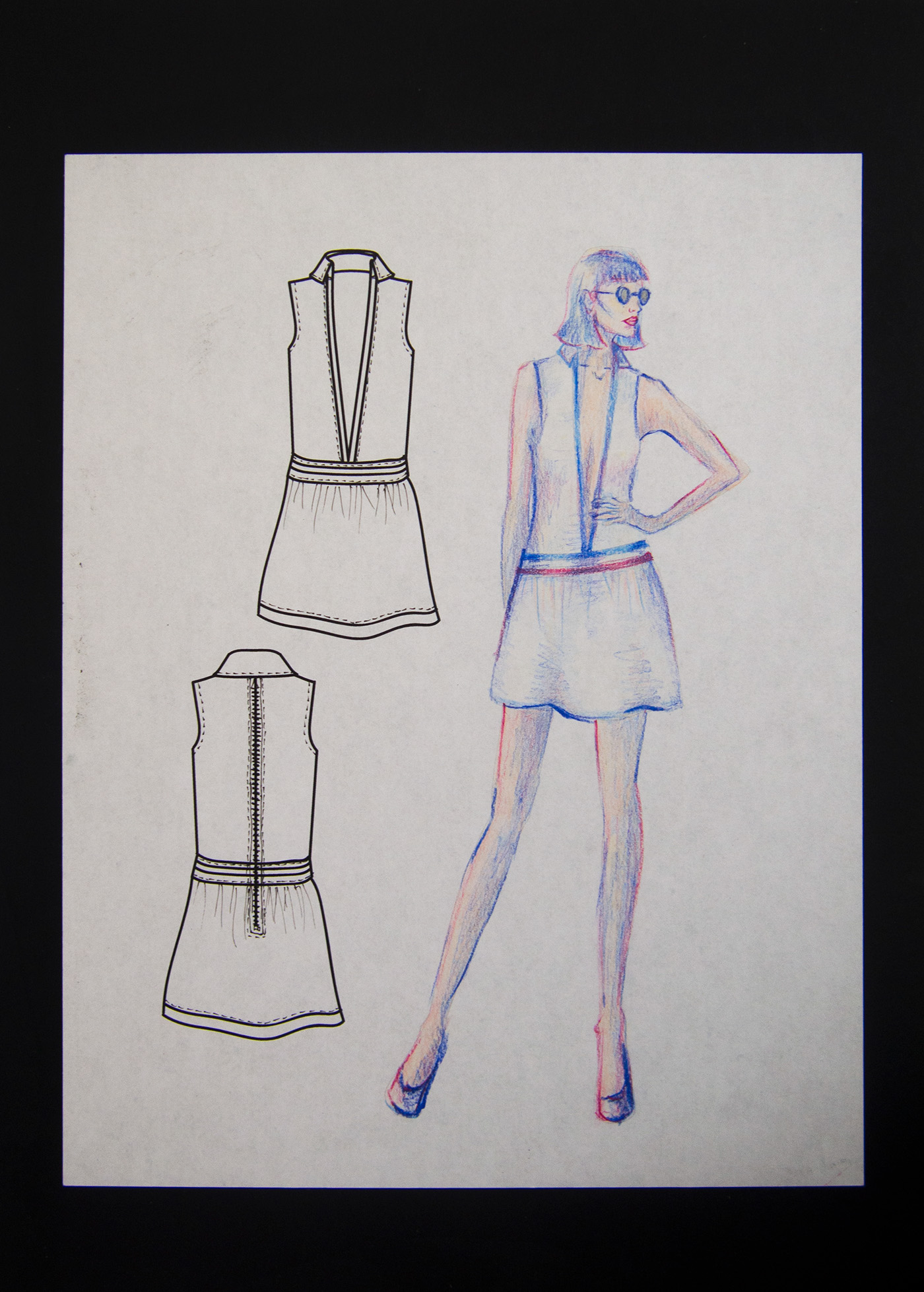 draping pattern making sewing Fashion  SCAD scadfash tennis Space  60's vintage