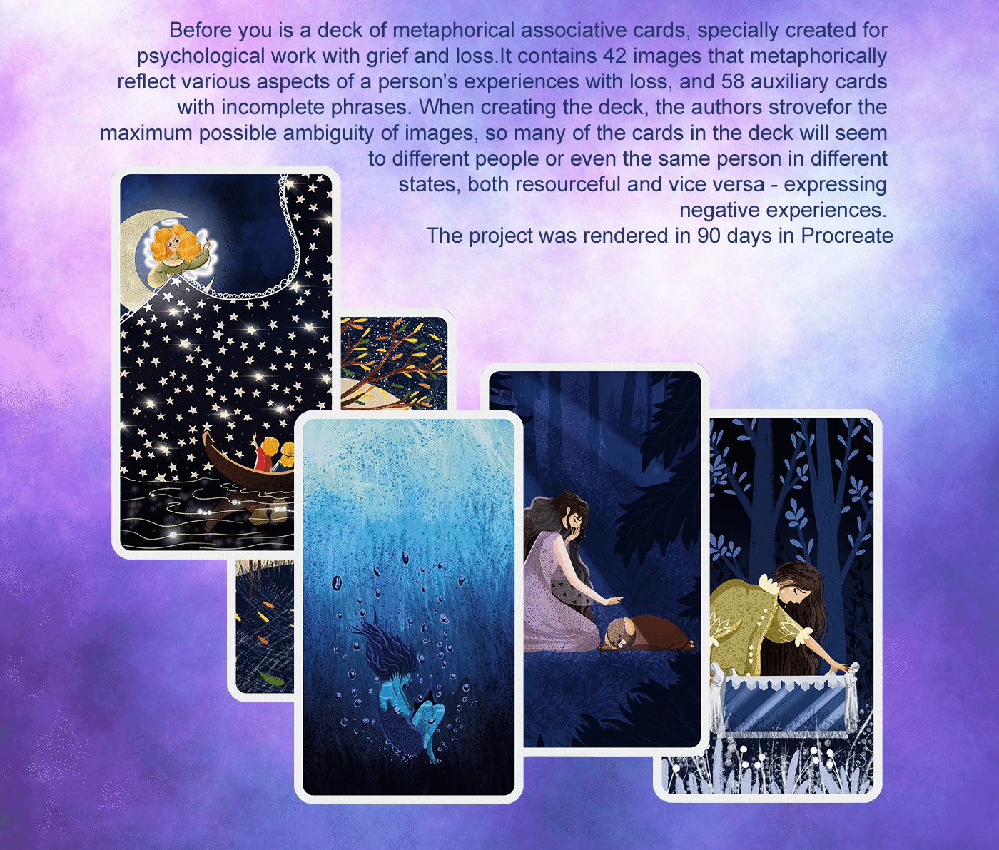Associative Cards Associative Design Astrology card design cards esoteric ILLUSTRATION  Magic   metaphorical tarot