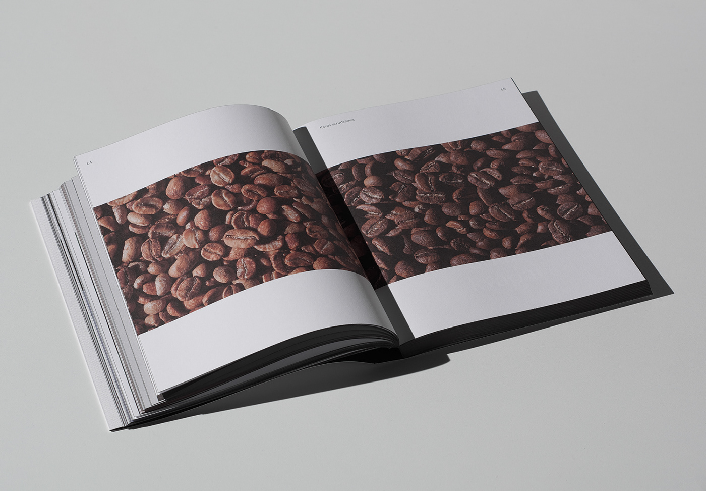 Art Direction. book. Coffee. Editorial. minimal. typography. Layout. print. blackandwhite. styling.