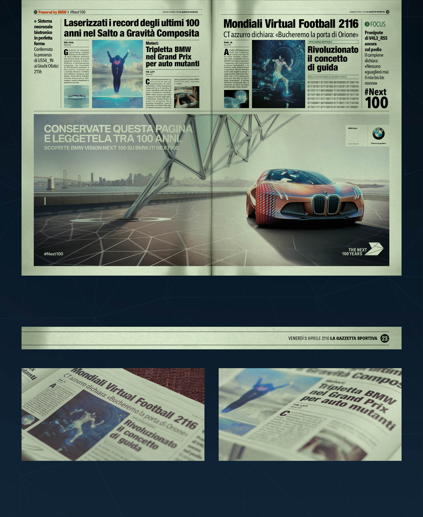 BMW vision Gazzetta dello Sport next100 automotive   car concept car