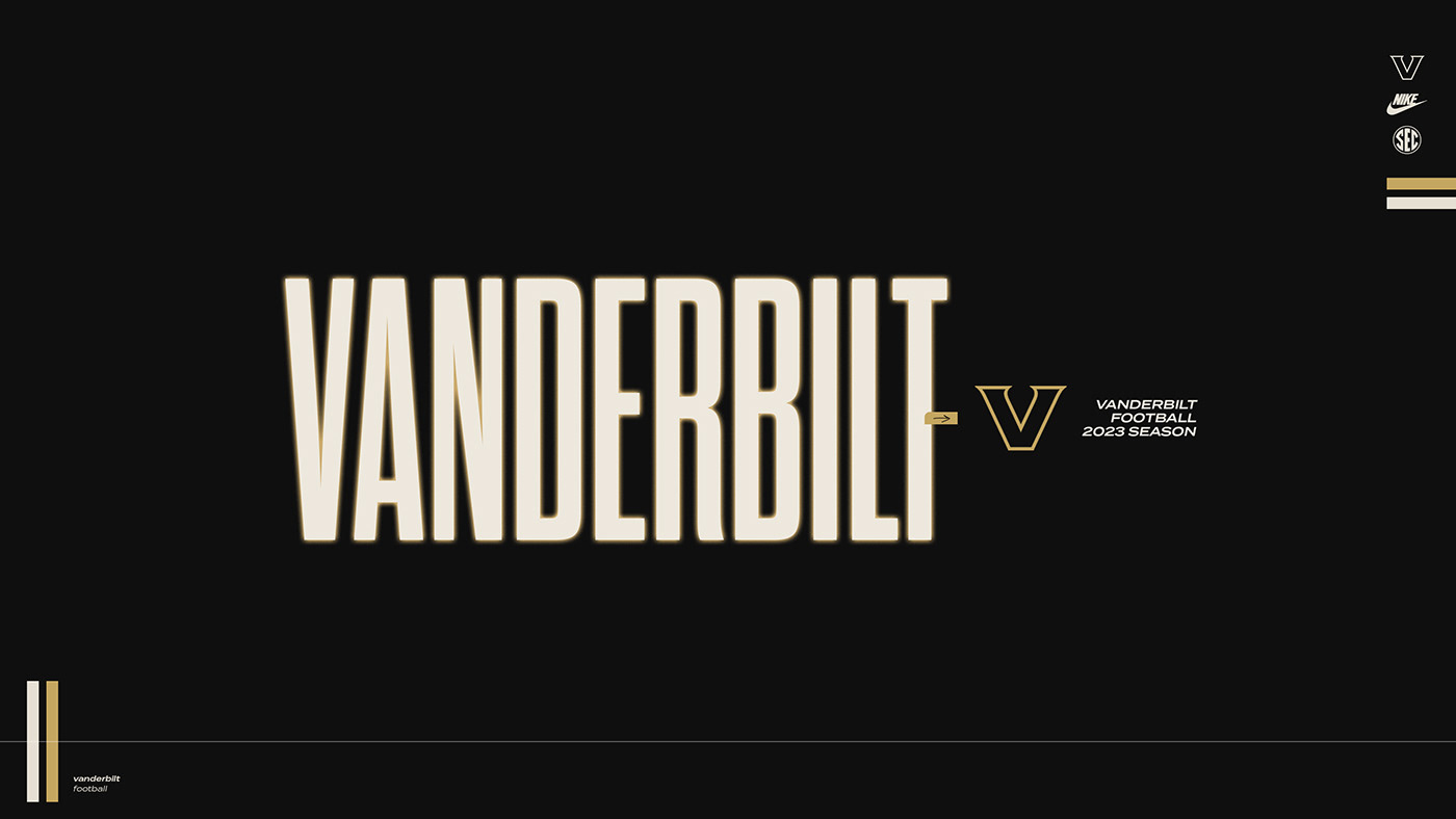 football design branding  Vanderbilt Nashville Tennessee sports vandy Recruiting