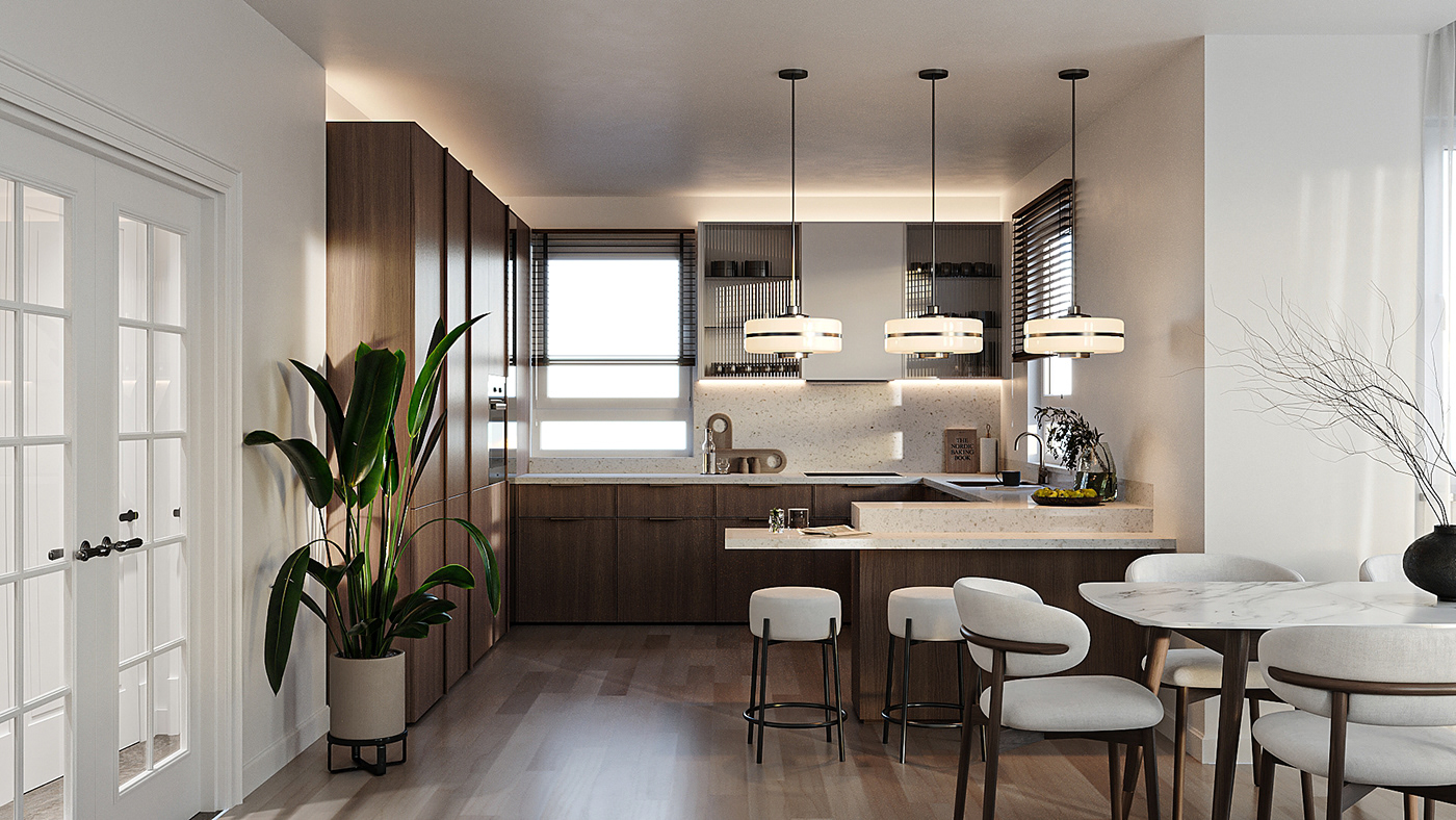 3D architecture archviz bedroom corona interior design  living room modern Render visualization