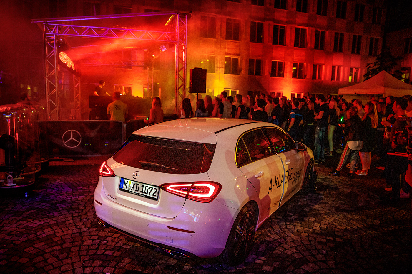 mercedes Event reportage Auto car dj music Musik party