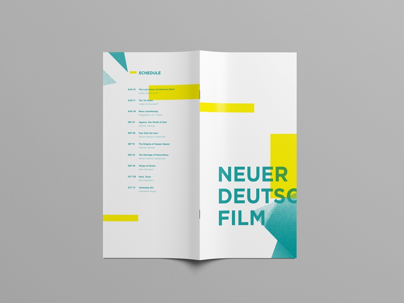 poster graphic german Film   branding  simple broken flyer identity brochure