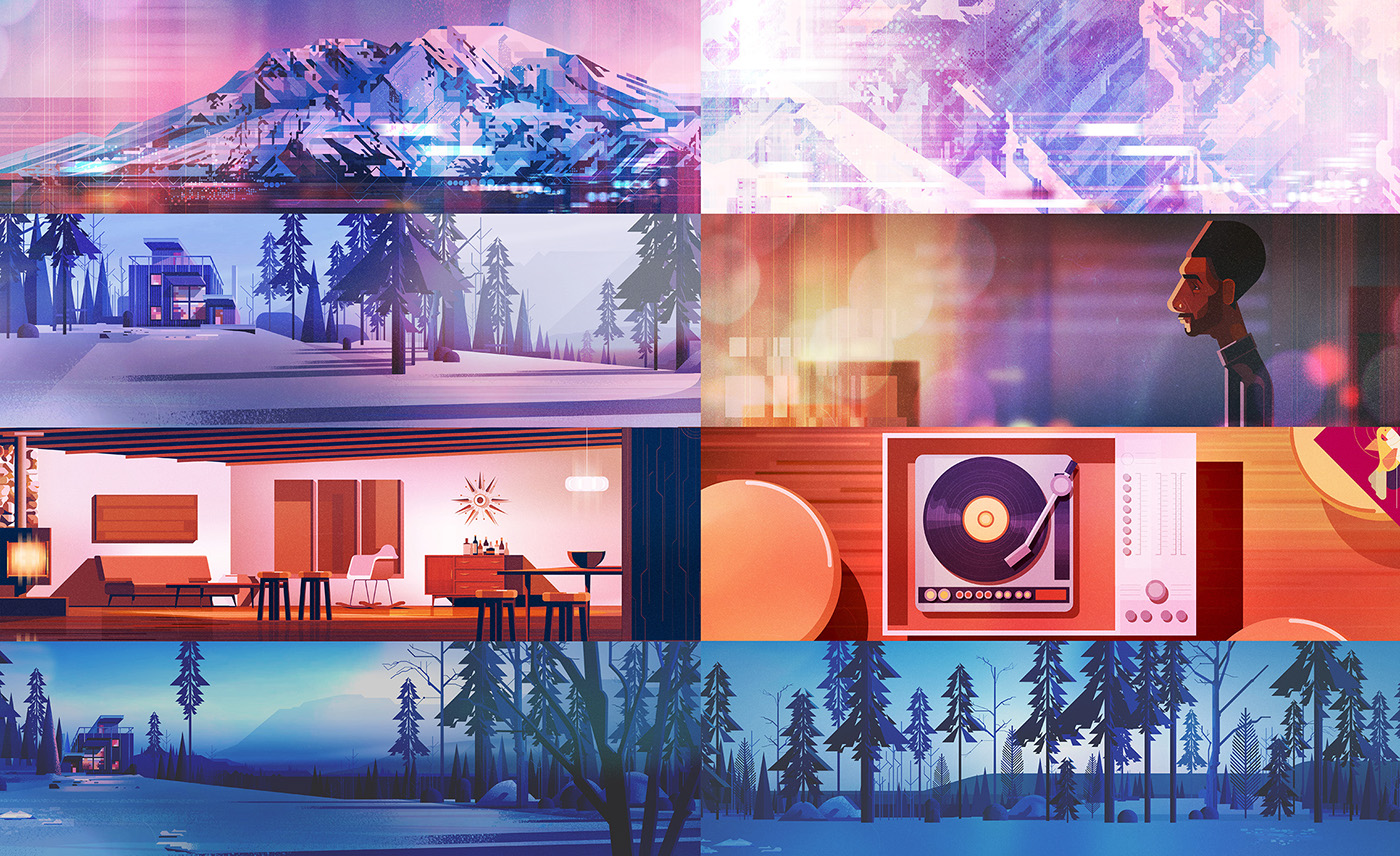 james gilleard Fassine music video animation  cinematic