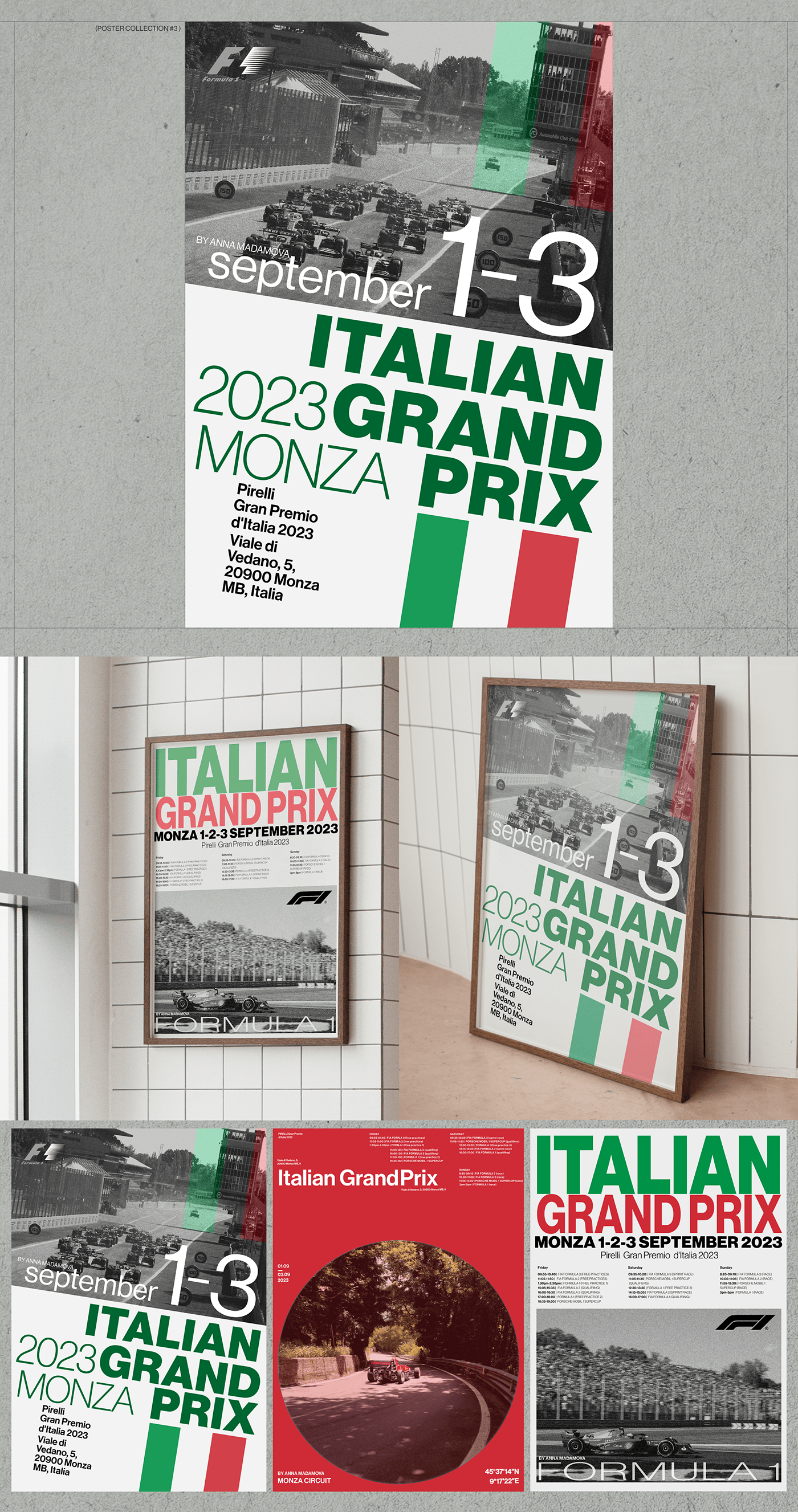 poster formula1 poster Poster Design Formula 1 Racing race graphic design circuit vintage font f1 posters formula one monza FERRARI