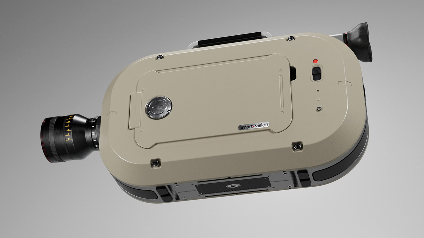 3D braun c4d camera concept fusion 360 iphone Render Retro visualisation