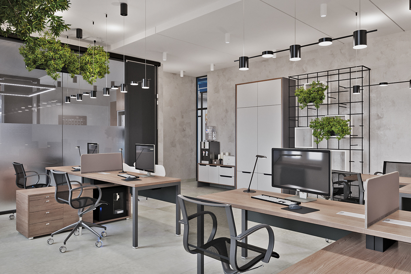 3ds max architecture design Interior Office Project visualization визуализация дизайн интерьера офис