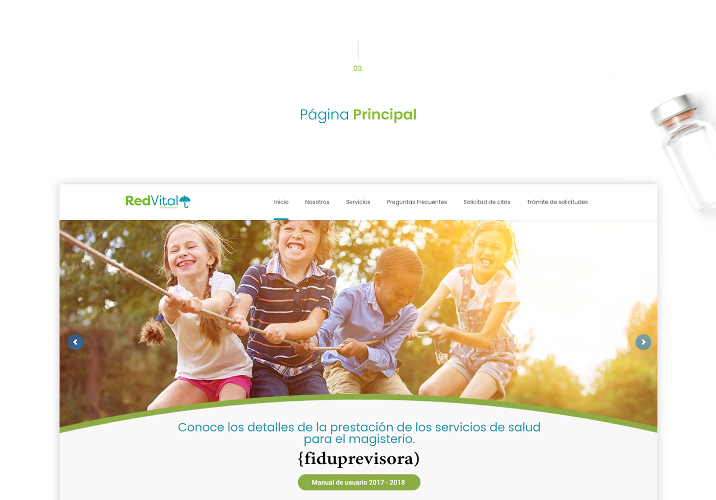 Diseño web presentación Website