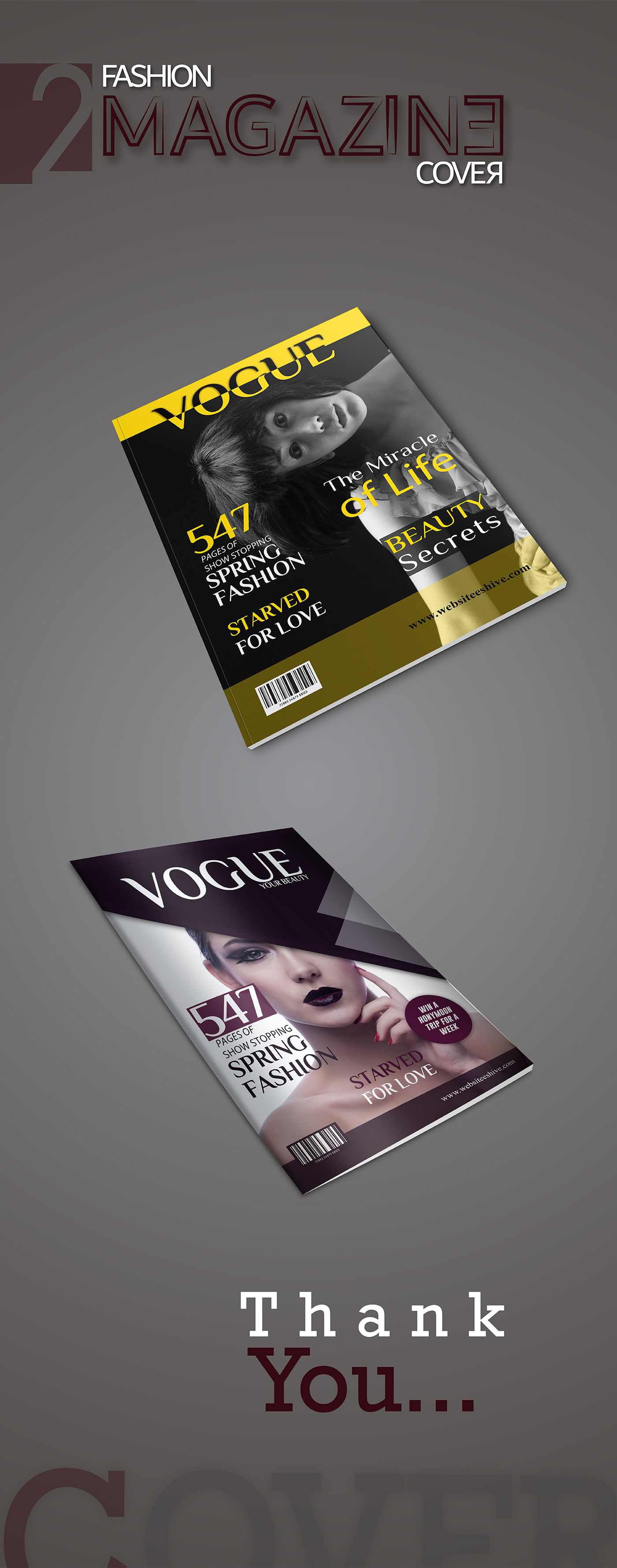 covers Fashion  Magazine Cover printings