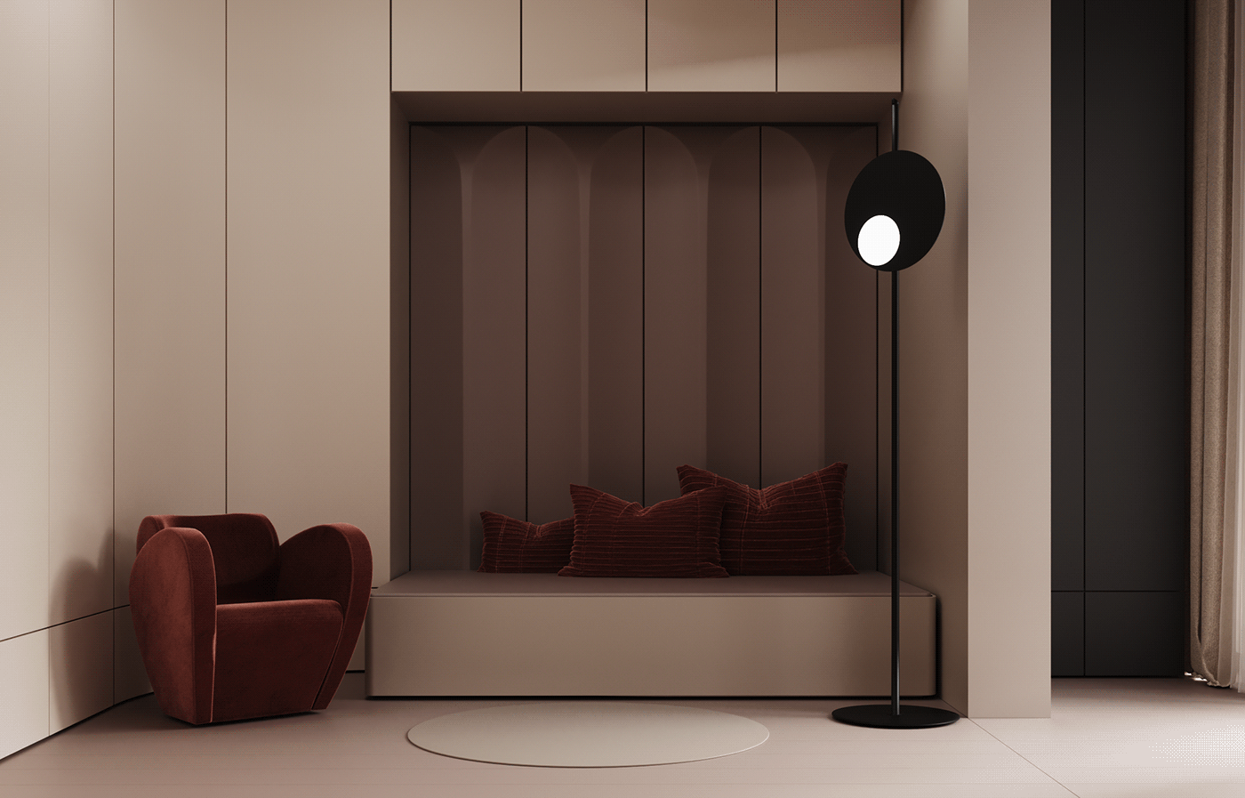 interior design  Luxury Apartment minimalistinterior minimalistapartment monochrome beigeapartment