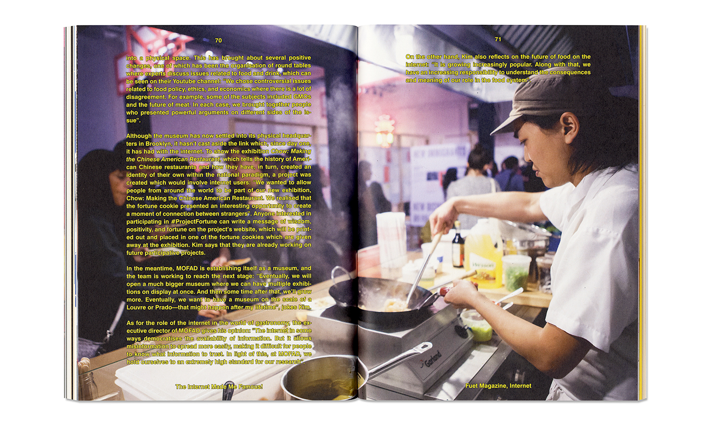 fuet Food  magazine editorial design  graphic design  Internet